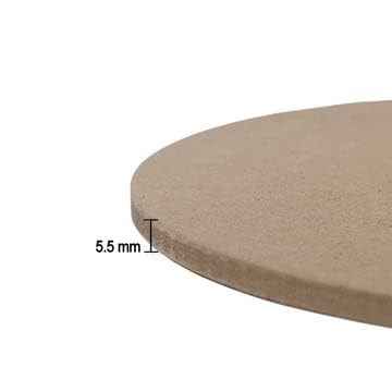 ART2ARTIST MDF Clock Base Round 5.5mm 12 Inch Dia | Blank Cutout for Clock Making, Resin Art Work, Decoration | Clock Face for Craft| Clock Making Materials (Pack of 2)