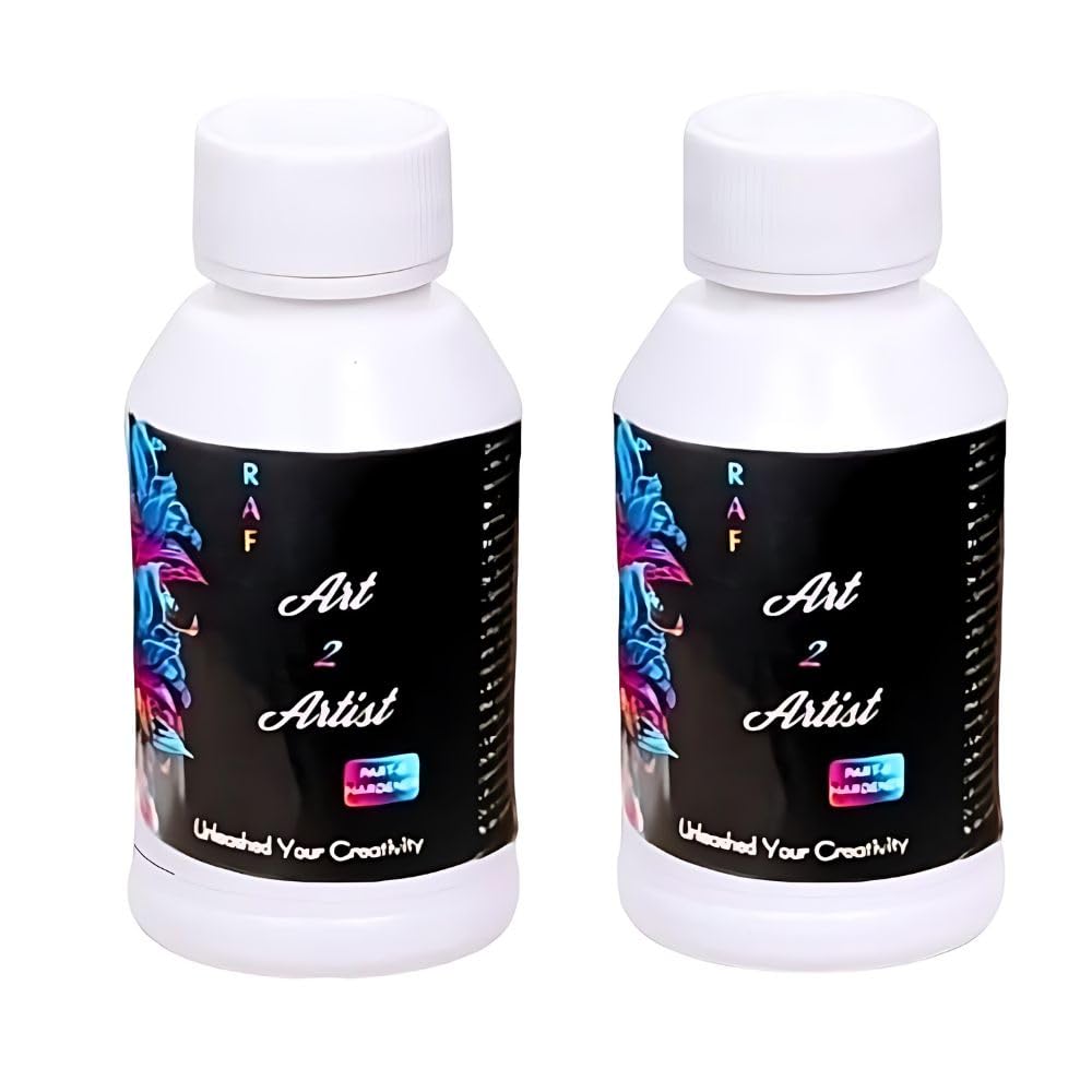 ART2ARTIST Crystal Clear UV-Resistant epoxy resin Art Kit, Long-Lasting, Smooth Finish, Non-Toxic, Easy to Use with Self-Leveling, Suitable for jewellery and keychain making, 1500gms