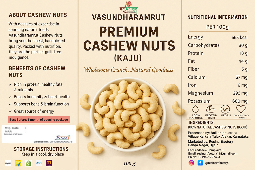 Premium Roasted Cashew Nuts